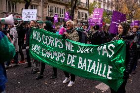 Protest to Condemn Violence Against Women - Paris