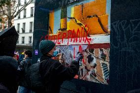 Protest to Condemn Violence Against Women - Paris