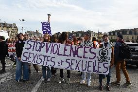 Protest to Condemn Violence Against Women - Bordeaux