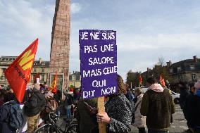 Protest to Condemn Violence Against Women - Bordeaux