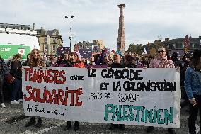 Protest to Condemn Violence Against Women - Bordeaux