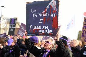 Protest to Condemn Violence Against Women - Bordeaux