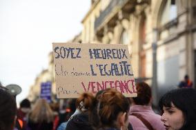 Protest to Condemn Violence Against Women - Bordeaux