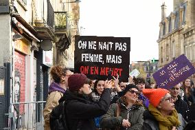 Protest to Condemn Violence Against Women - Bordeaux