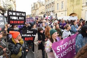 Protest to Condemn Violence Against Women - Bordeaux