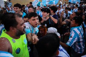 Celebrations At The Obelisk By Racing Club Fans