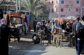 Daily Life Of Palestinians In Central Gaza Strip