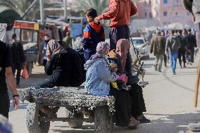 Daily Life Of Palestinians In Central Gaza Strip