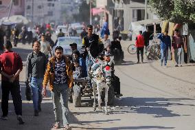 Daily Life Of Palestinians In Central Gaza Strip