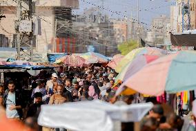 Daily Life Of Palestinians In Central Gaza Strip