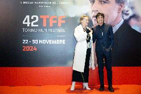 42nd TFF - Sharon Stone At The Stelle della Mole Awards Photocall