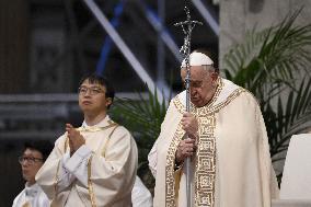 Pope Francis Holds a Mass for World Youth Day - Vatican