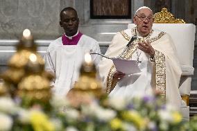 Pope Francis Holds a Mass for World Youth Day - Vatican