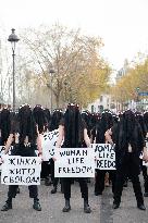 FEMENS Rally in Front of The Louvre Museum - Paris