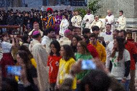 Pope Francis Celebrates a Holy Mass on World Youth Day - Vatican