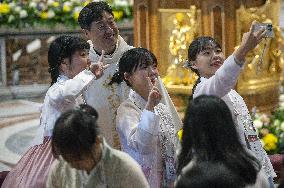 Pope Francis Celebrates a Holy Mass on World Youth Day - Vatican