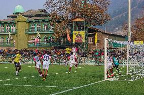 Real Kashmir Vs Rajasthan United I-League Football Match In Srinagar