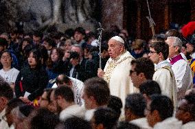 Pope Francis Celebrates A Holy Mass On World Youth Day