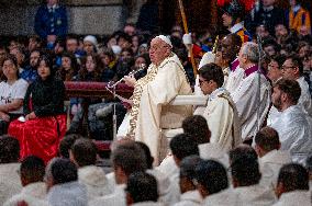 Pope Francis Celebrates A Holy Mass On World Youth Day