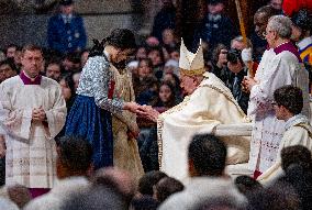 Pope Francis Celebrates A Holy Mass On World Youth Day