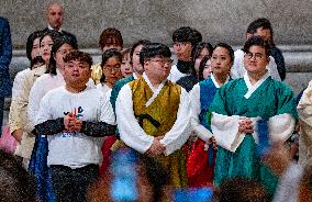 Pope Francis Celebrates A Holy Mass On World Youth Day