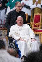 Pope Francis Celebrates A Holy Mass On World Youth Day