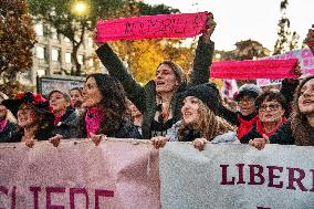 'Non Una Di Meno' Protest Against Gender Based Violence