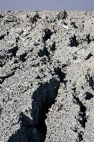 Austere Landscape Of Mud Volcano In Azerbaijan