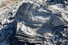 Austere Landscape Of Mud Volcano In Azerbaijan