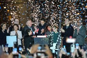 Champs Elysees Christmas Lights Unveiled in Paris FA