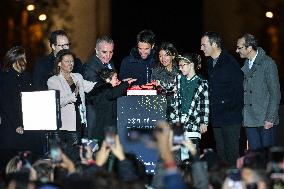 Champs Elysees Christmas Lights Unveiled in Paris FA