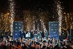 Champs Elysees Christmas Lights Unveiled in Paris FA