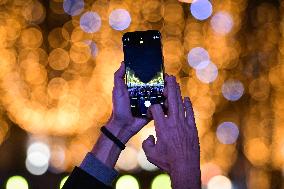 Champs Elysees Christmas Lights Unveiled in Paris FA