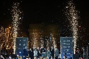 Champs Elysees Christmas Lights Unveiled in Paris FA