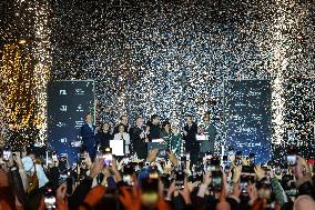 Champs Elysees Christmas Lights Unveiled in Paris FA