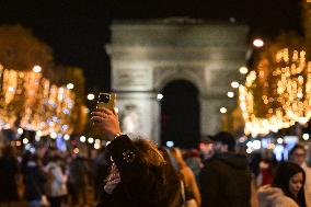 Champs Elysees Christmas Lights Unveiled in Paris FA