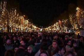 Champs Elysees Christmas Lights Unveiled in Paris FA