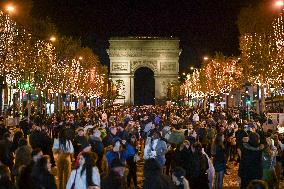 Champs Elysees Christmas Lights Unveiled in Paris FA