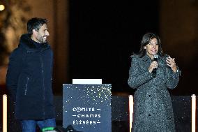 Champs Elysees Christmas Lights Unveiled in Paris FA