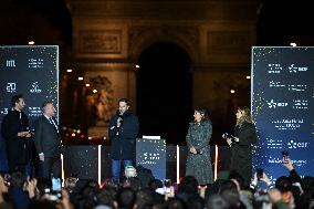 Champs Elysees Christmas Lights Unveiled in Paris FA