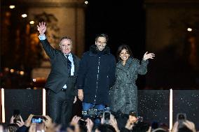 Champs Elysees Christmas Lights Unveiled in Paris FA