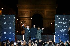 Champs Elysees Christmas Lights Unveiled in Paris FA