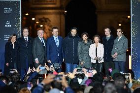 Champs Elysees Christmas Lights Unveiled in Paris FA