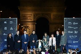 Champs Elysees Christmas Lights Unveiled in Paris FA