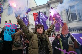 Protest Against Violence Against Women - Istanbul