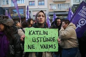 Protest Against Violence Against Women - Istanbul