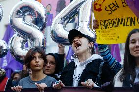 Protest Against Violence Against Women - Istanbul