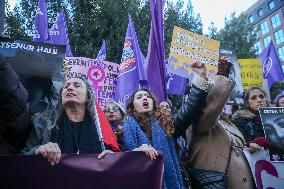 Protest Against Violence Against Women - Istanbul