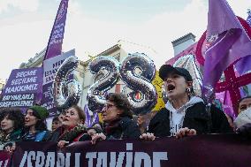 Protest Against Violence Against Women - Istanbul