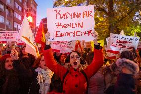 Protest Against Violence Against Women - Istanbul